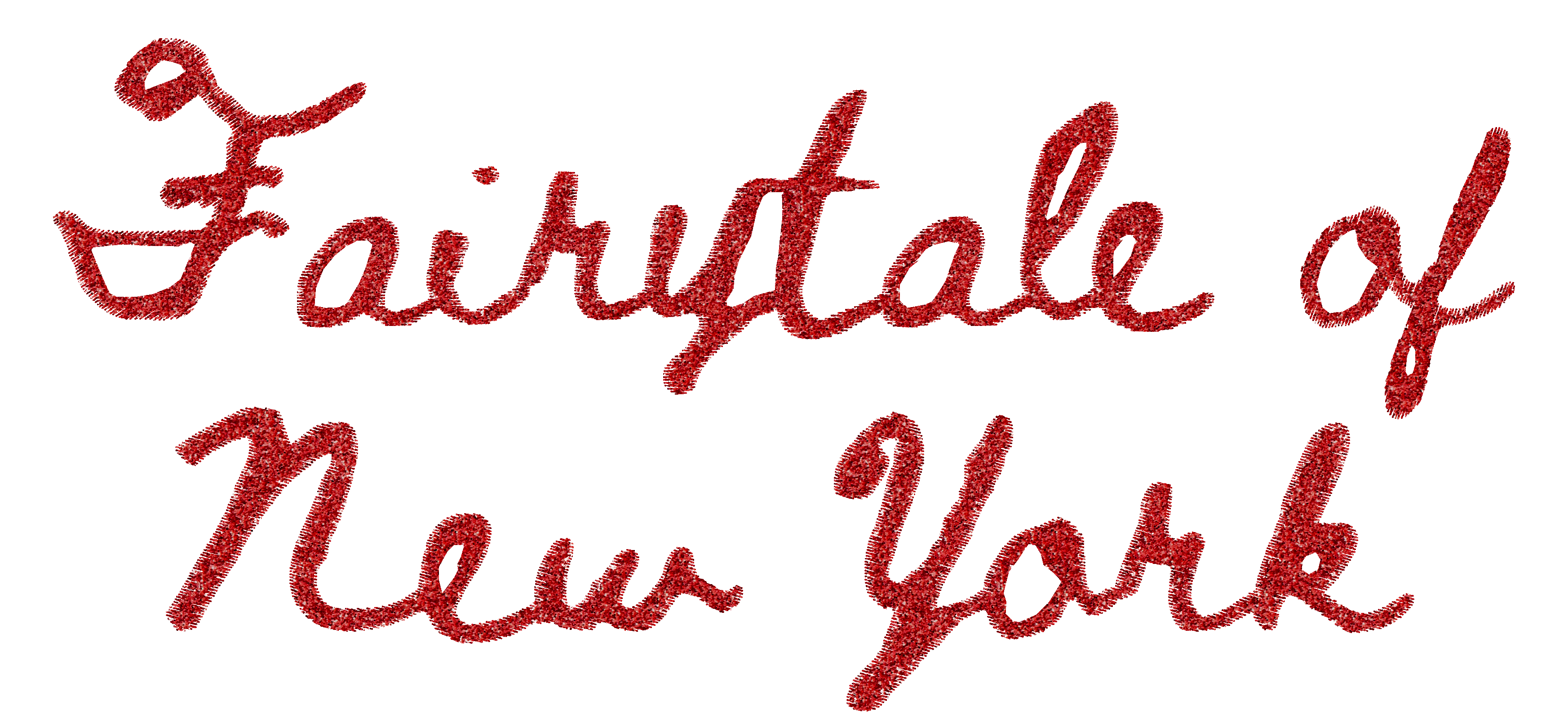Limited Edition 'FAIRYTALE OF NEW YORK' glitter embroidered organic unisex oversized 'radder' sweatshirt
