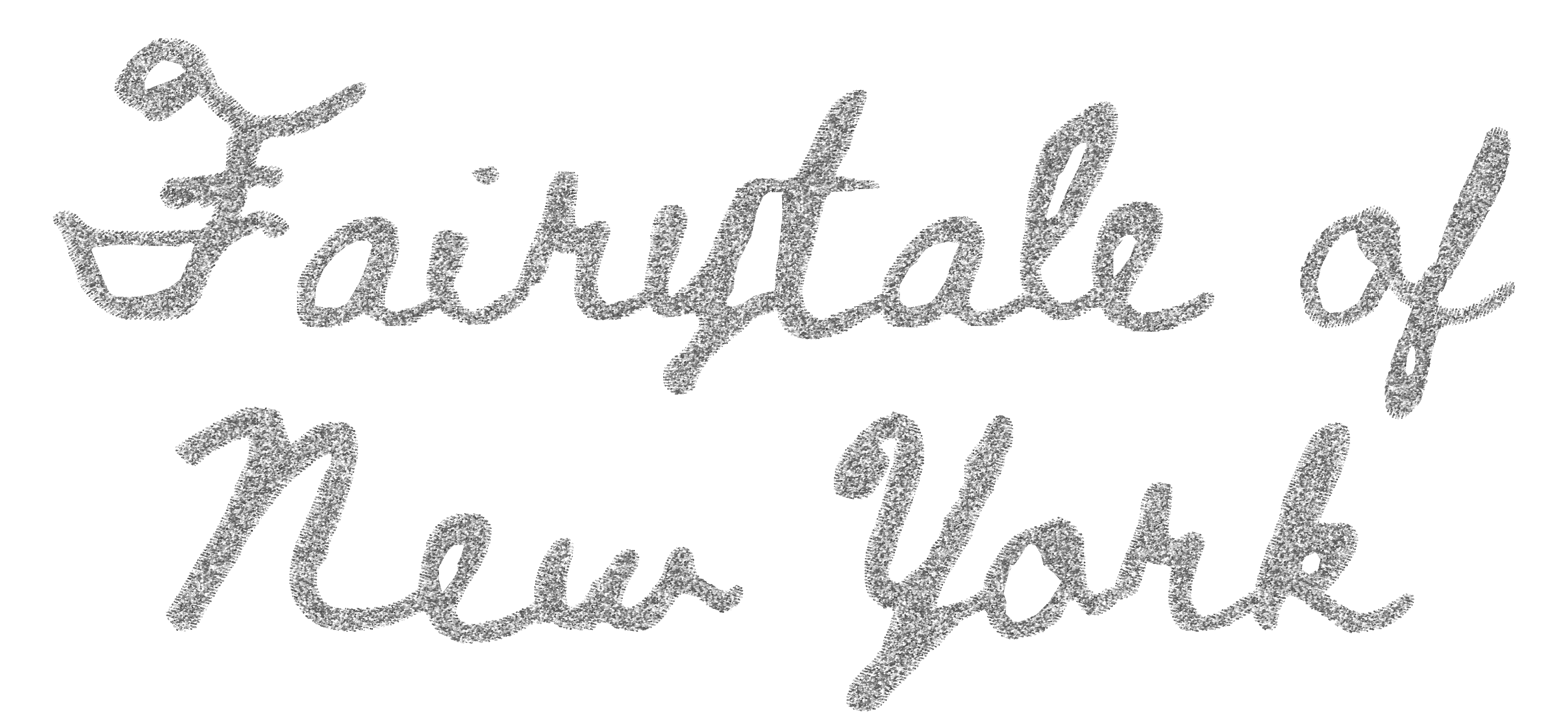 Limited Edition 'FAIRYTALE OF NEW YORK' glitter embroidered organic unisex oversized 'radder' sweatshirt