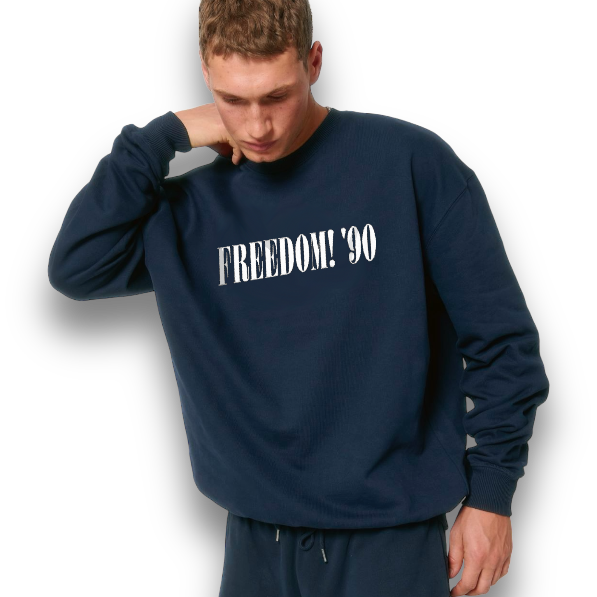 'SEÑOR. SUDADERA UNISEX DE ALGODÓN ORGÁNICO CON BORDADO "BLUE SKY"