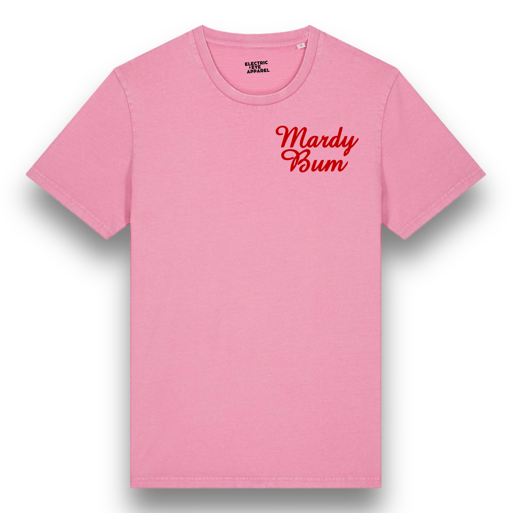'MARDY BUM' left chest embroidered premium organic vintage aged unisex 'creator' t-shirt - inspired by Arctic Monkeys