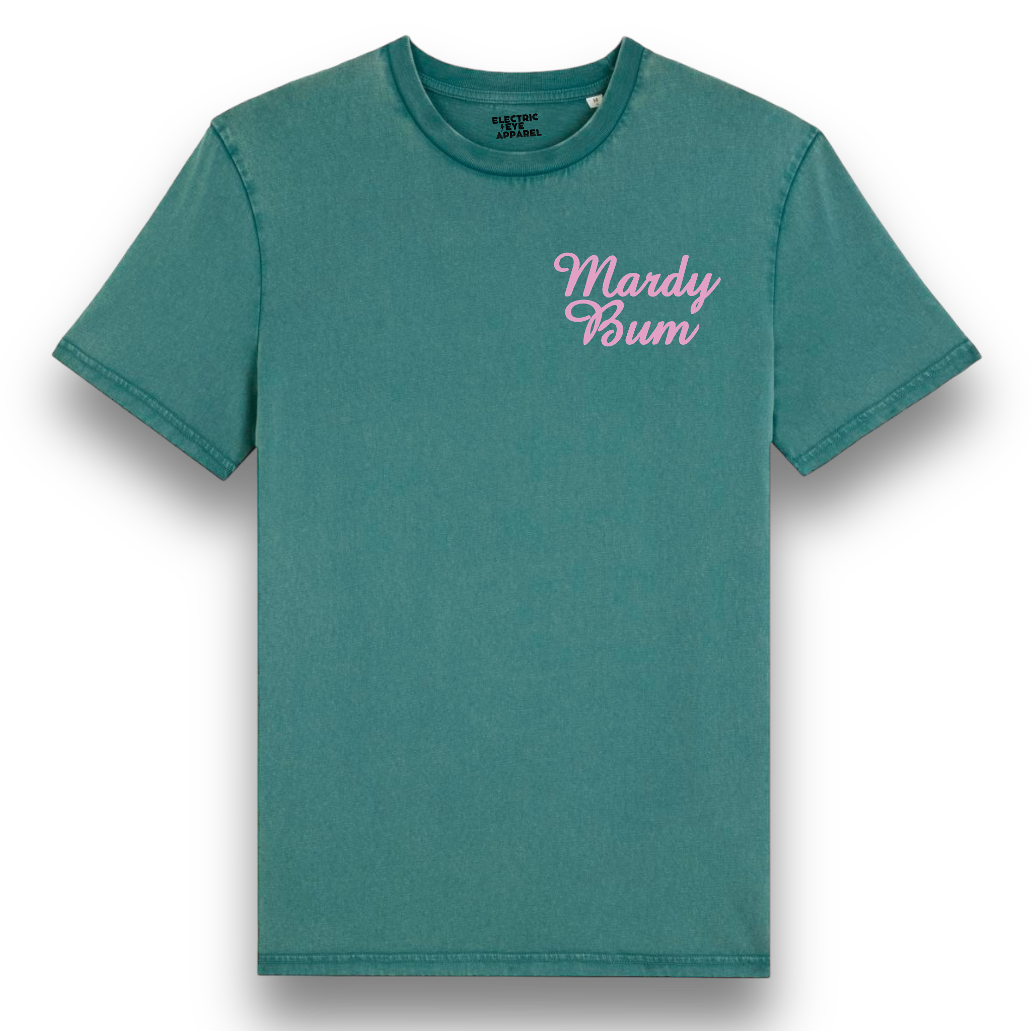 'MARDY BUM' left chest embroidered premium organic vintage aged unisex 'creator' t-shirt - inspired by Arctic Monkeys