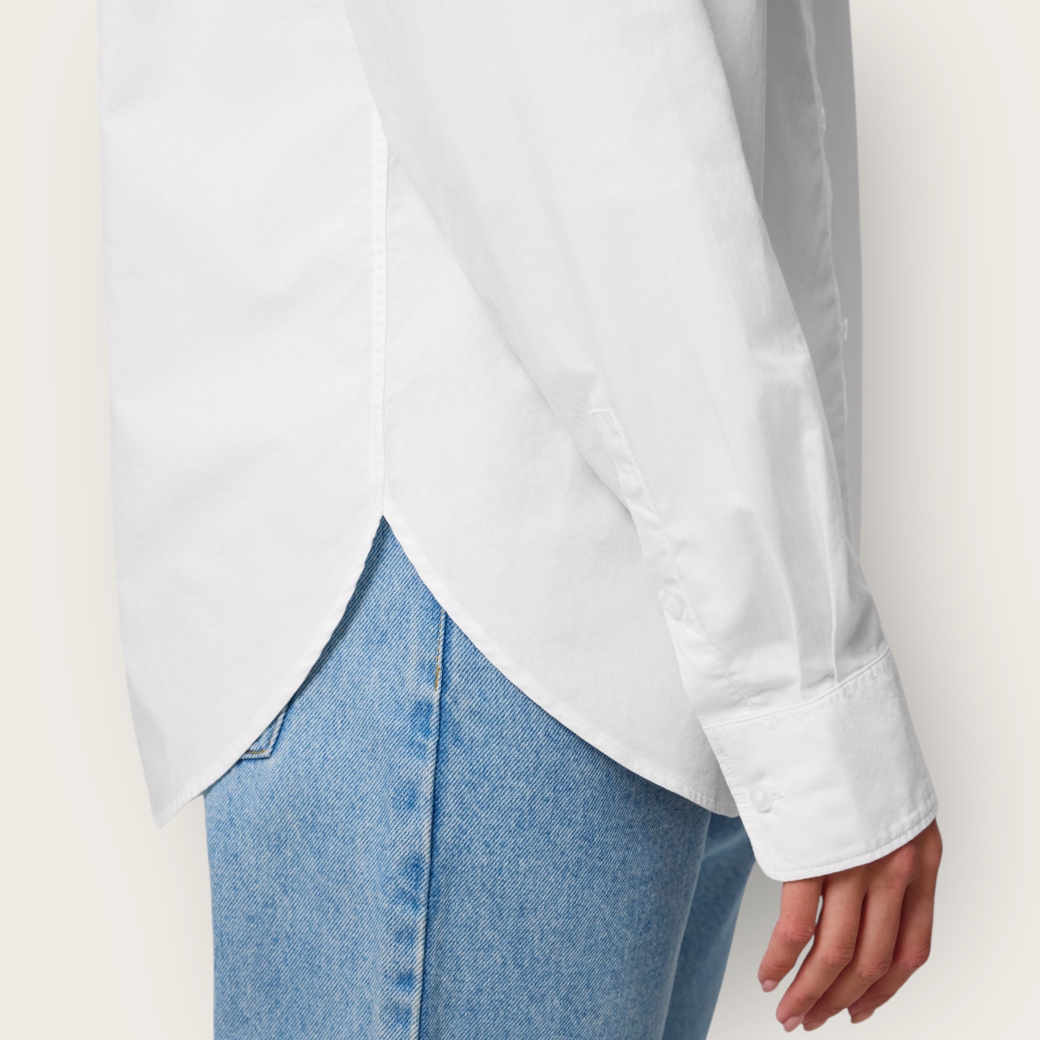 Personalised left chest embroidered women's relaxed fit organic cotton 'Styler' shirt - choose your own font & thread colour