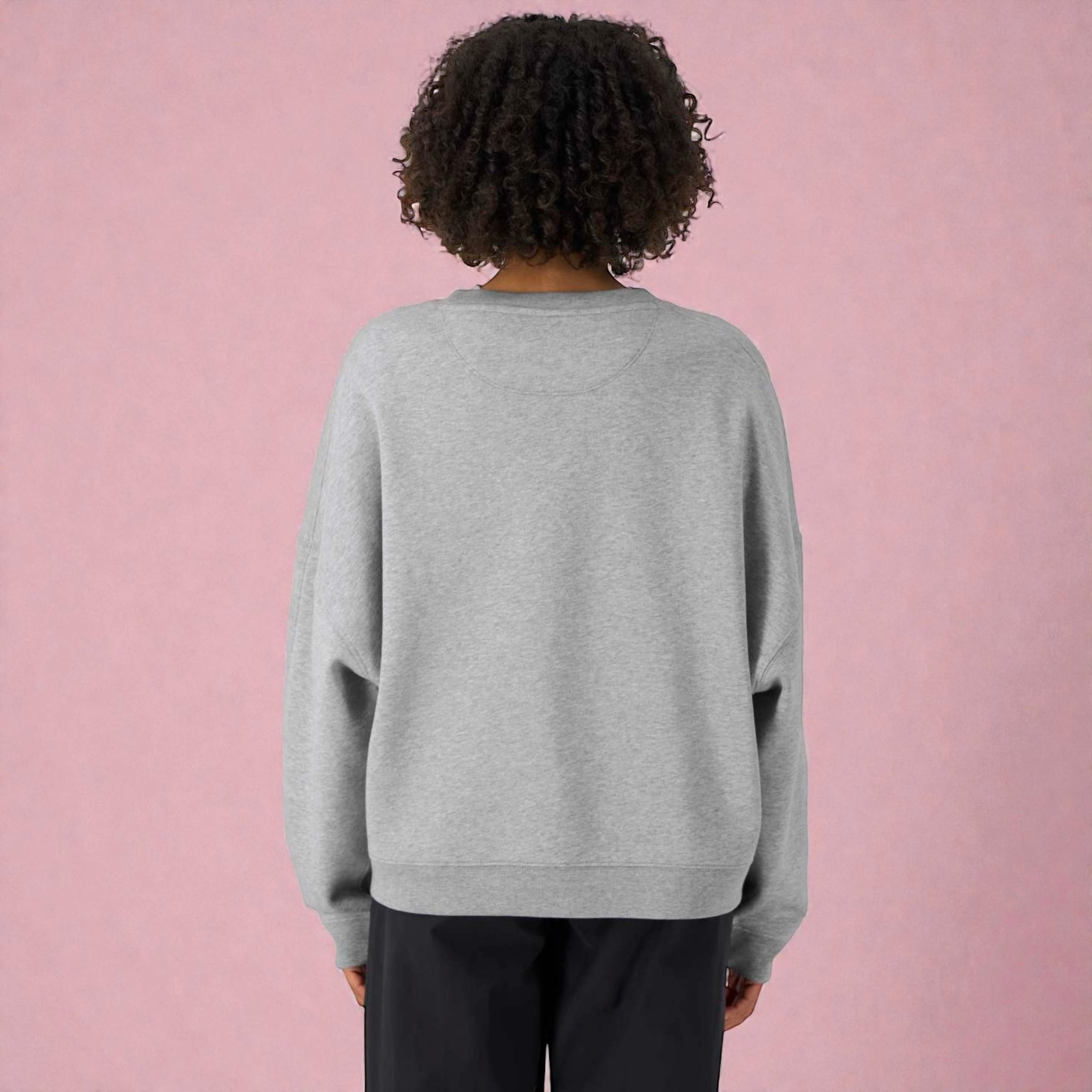 'DISCO, OCCASIONALLY' embroidered organic cotton women's 'Lianna' sweatshirt