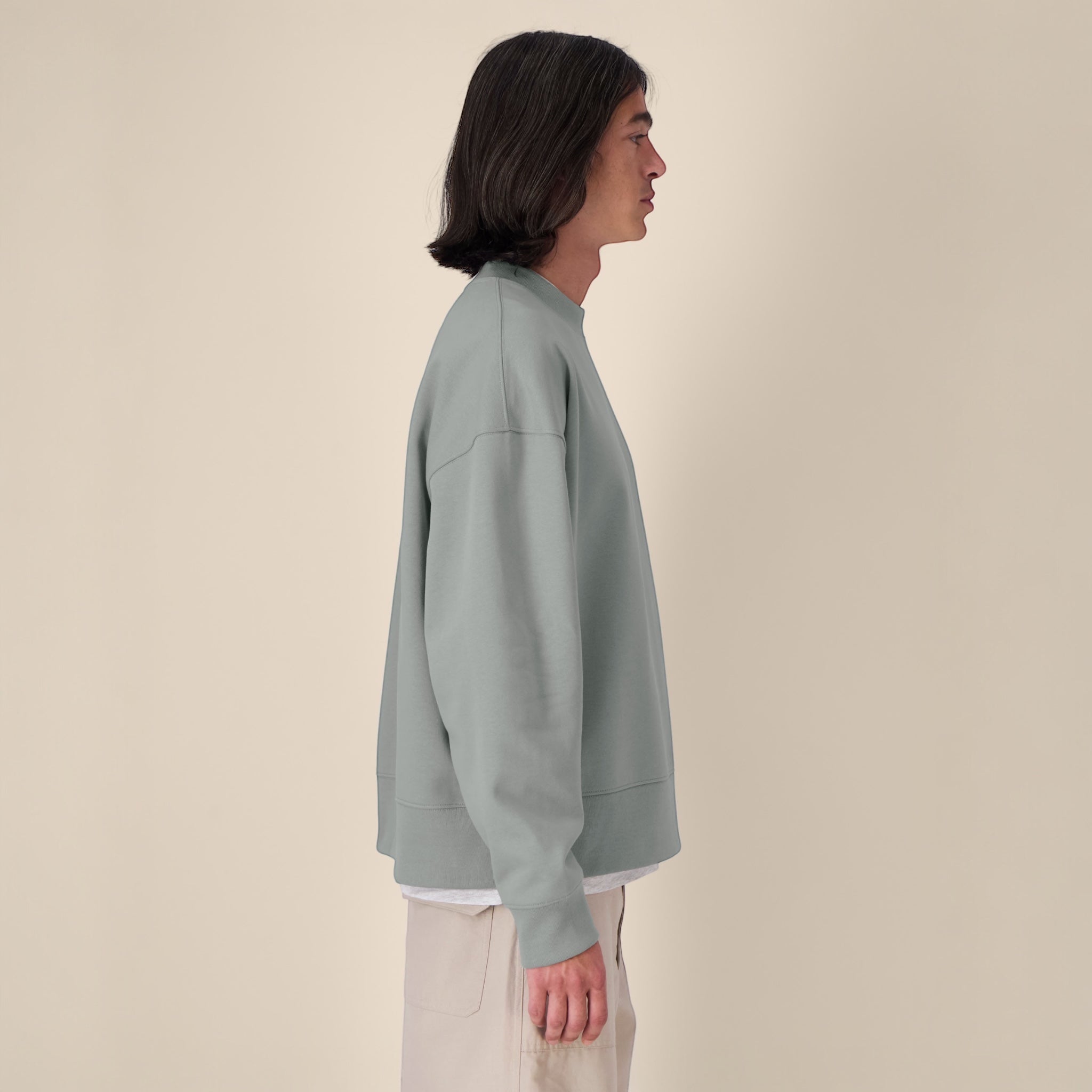 Men's 'KISS ALL THE TIME' embroidered organic cotton 'Ryler' sweatshirt