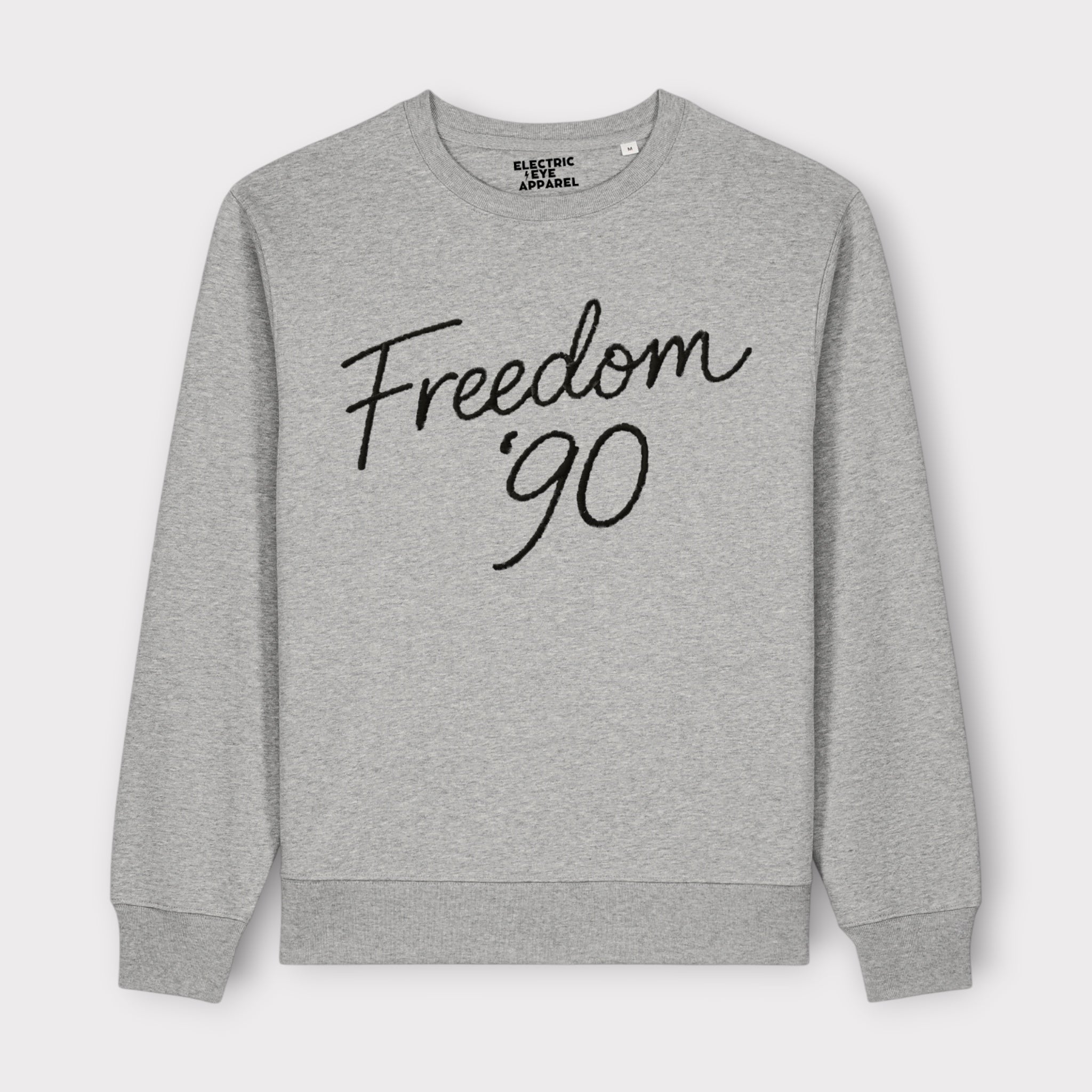Men's 'Freedom '90' embroidered organic cotton 'Thinker' sweatshirt