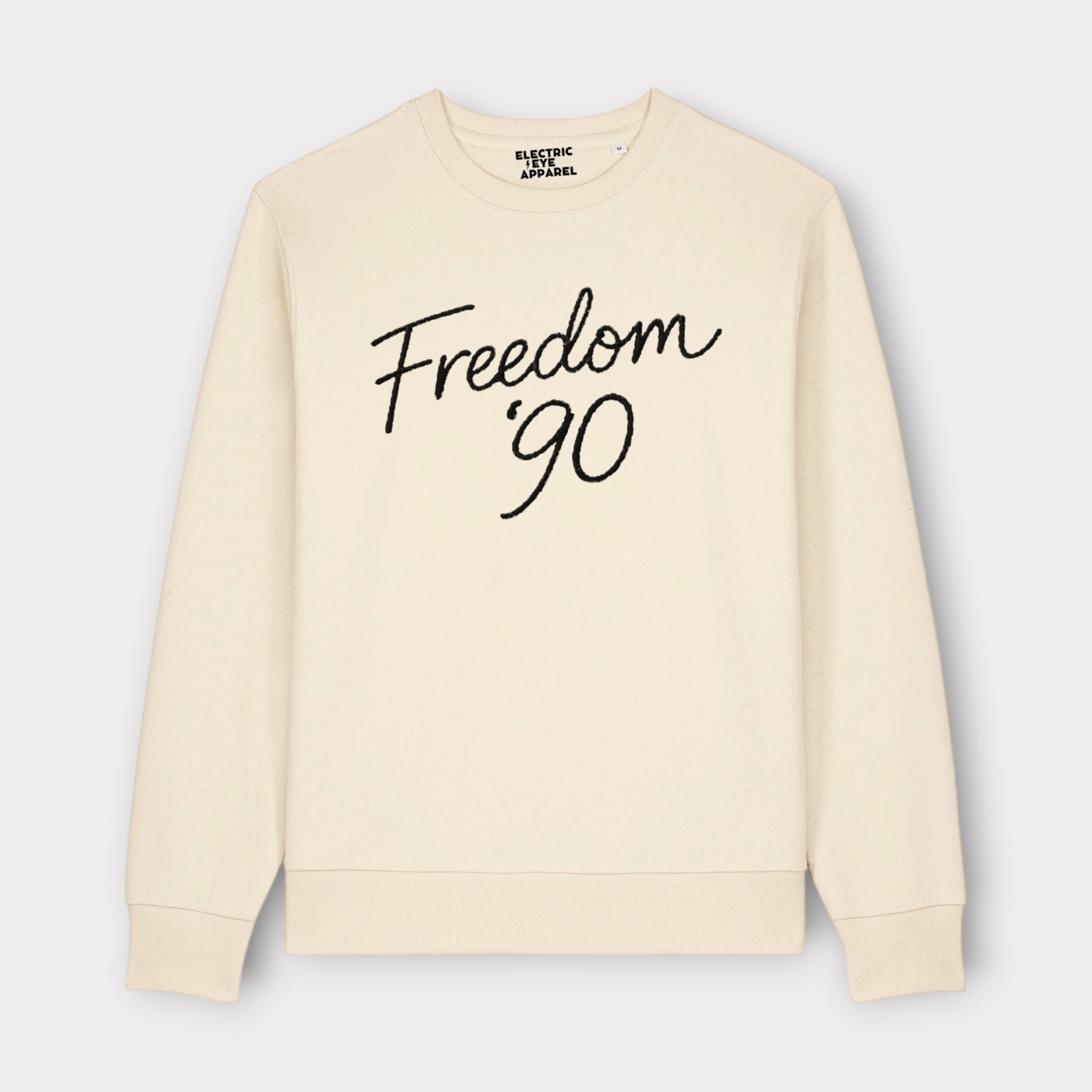 Men's 'Freedom '90' embroidered organic cotton 'Thinker' sweatshirt