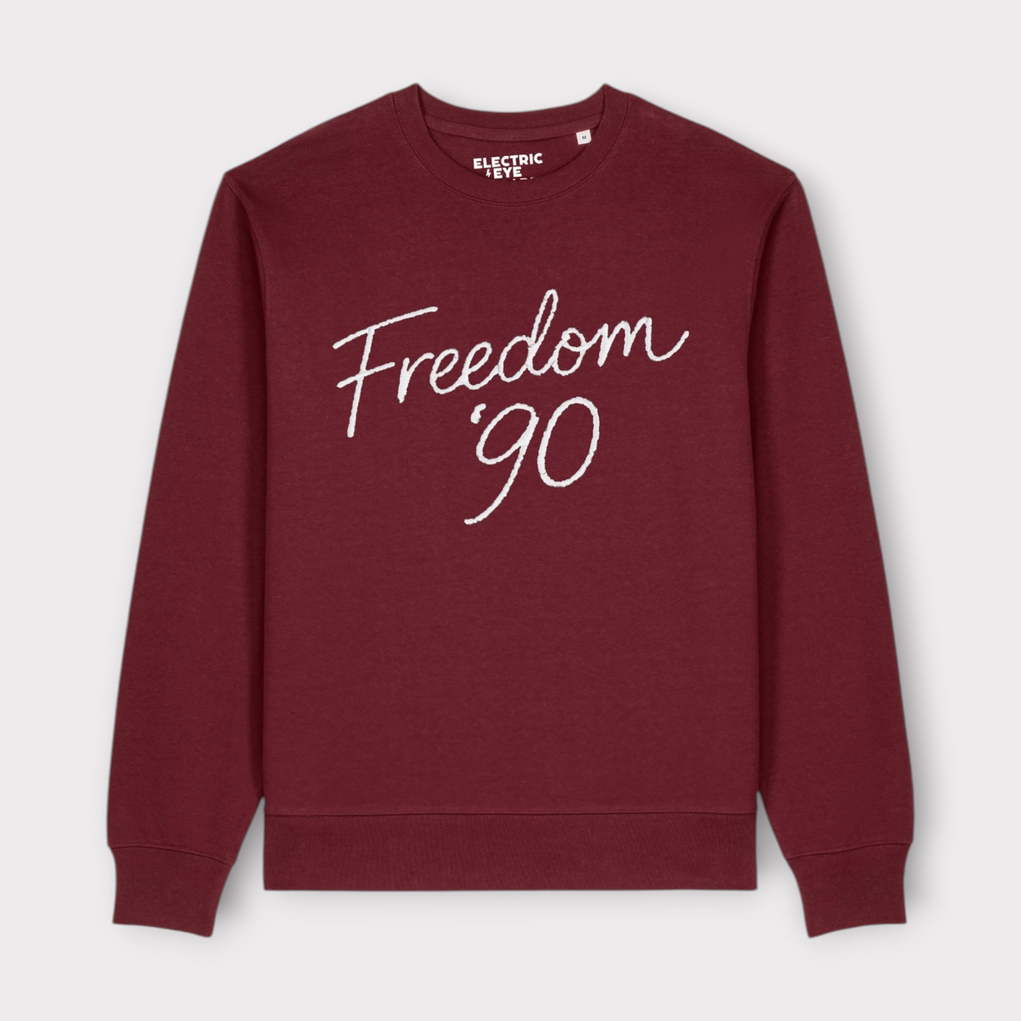 Men's 'Freedom '90' embroidered organic cotton 'Thinker' sweatshirt