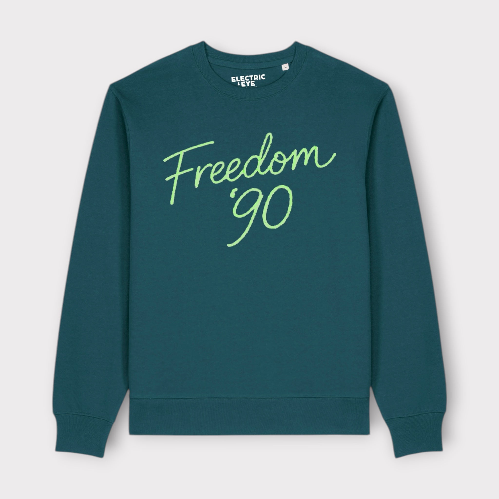 Men's 'Freedom '90' embroidered organic cotton 'Thinker' sweatshirt