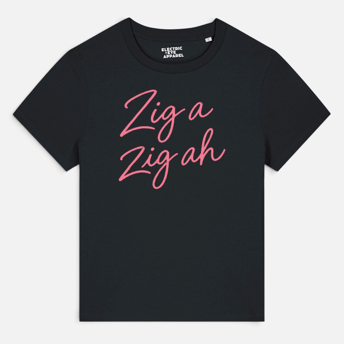 'ZIG A ZIG AH' hand-embroidered style premium organic women's classic fit 'Muser' t-shirt