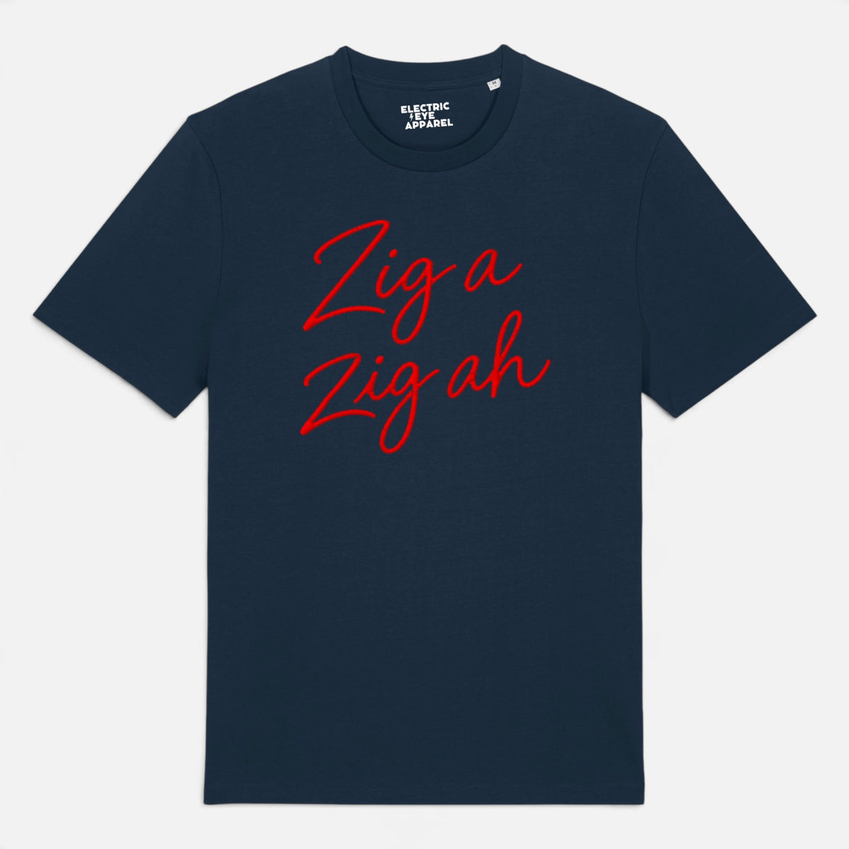 Unisex 'ZIG A ZIG AH' embroidered premium organic cotton 'Creator' t-shirt