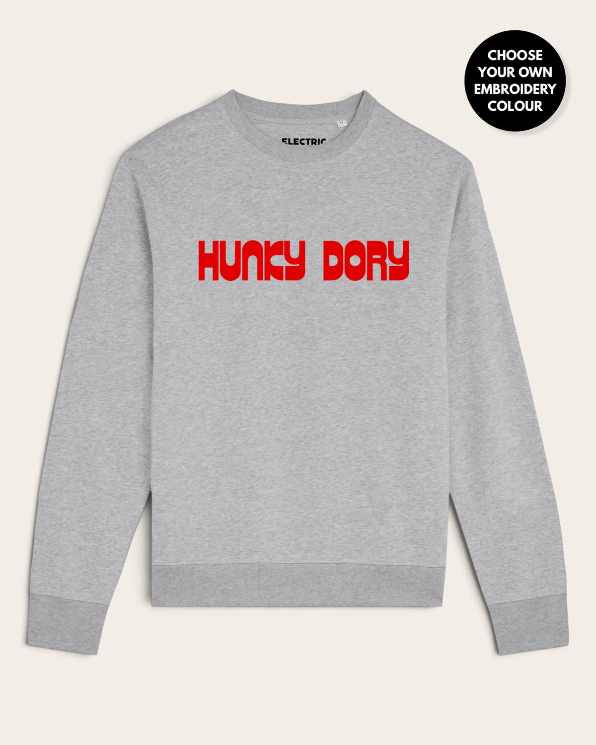 Men's 'HUNKY DORY' embroidered organic 'Matcher' sweatshirt