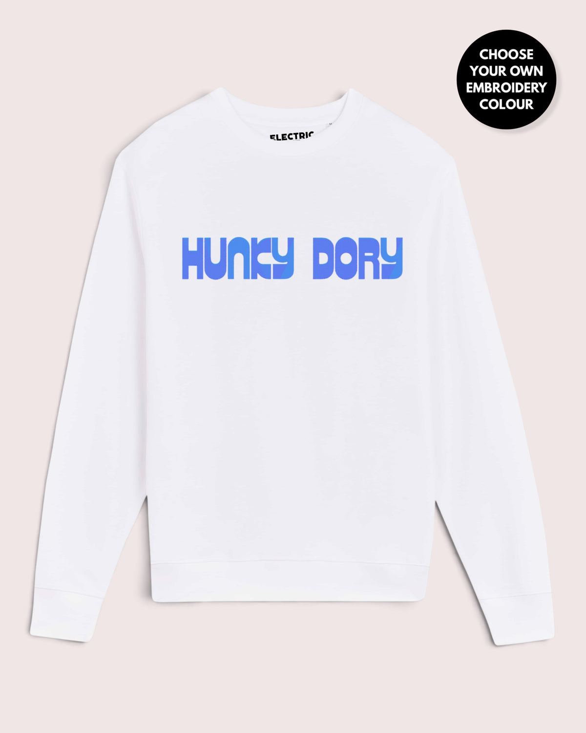 Men's 'HUNKY DORY' embroidered organic 'Matcher' sweatshirt