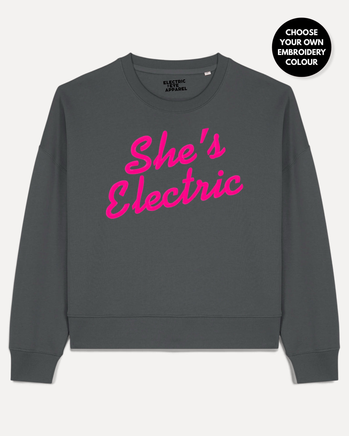 'SEÑOR. SUDADERA UNISEX DE ALGODÓN ORGÁNICO CON BORDADO "BLUE SKY"