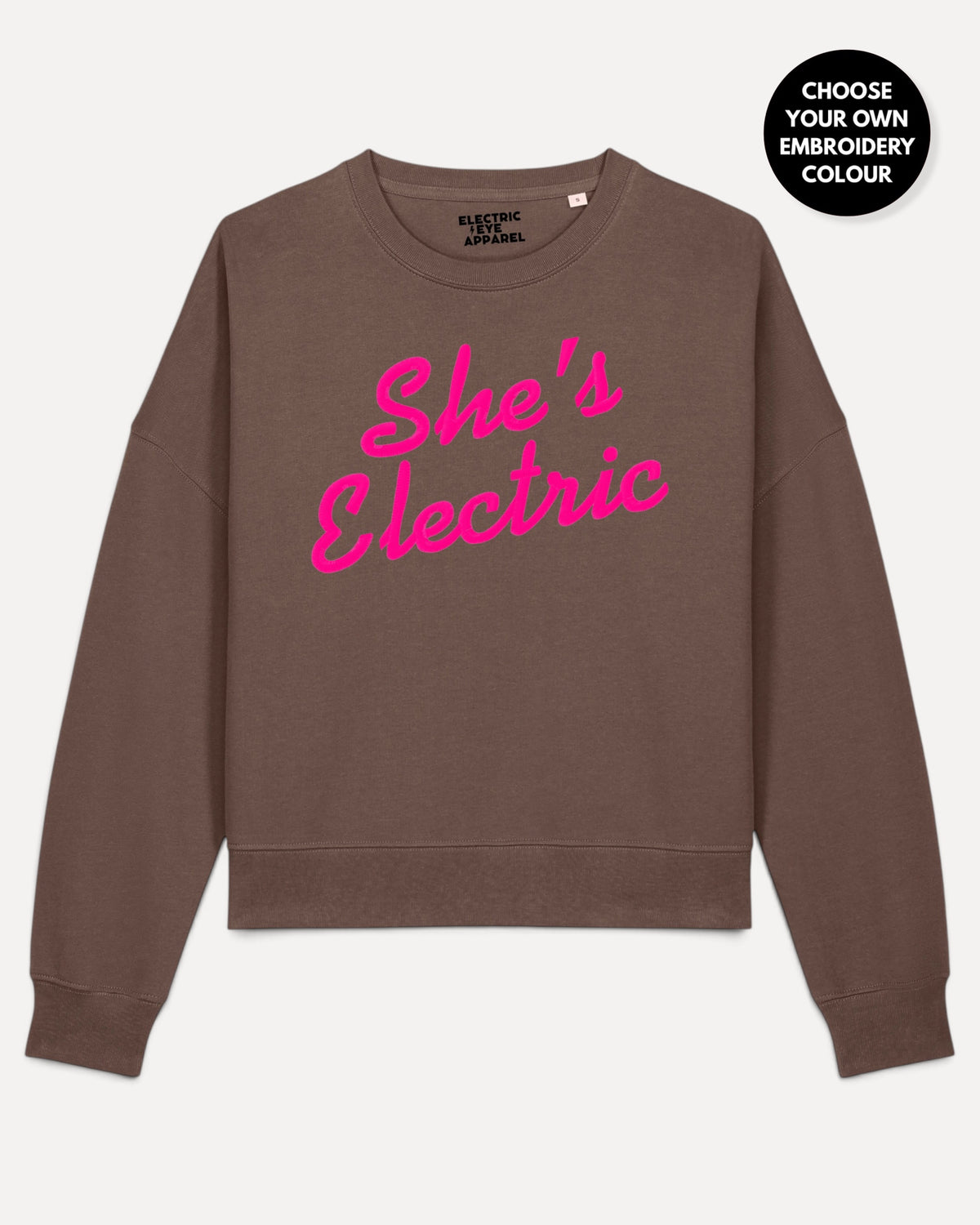 'SEÑOR. SUDADERA UNISEX DE ALGODÓN ORGÁNICO CON BORDADO "BLUE SKY"