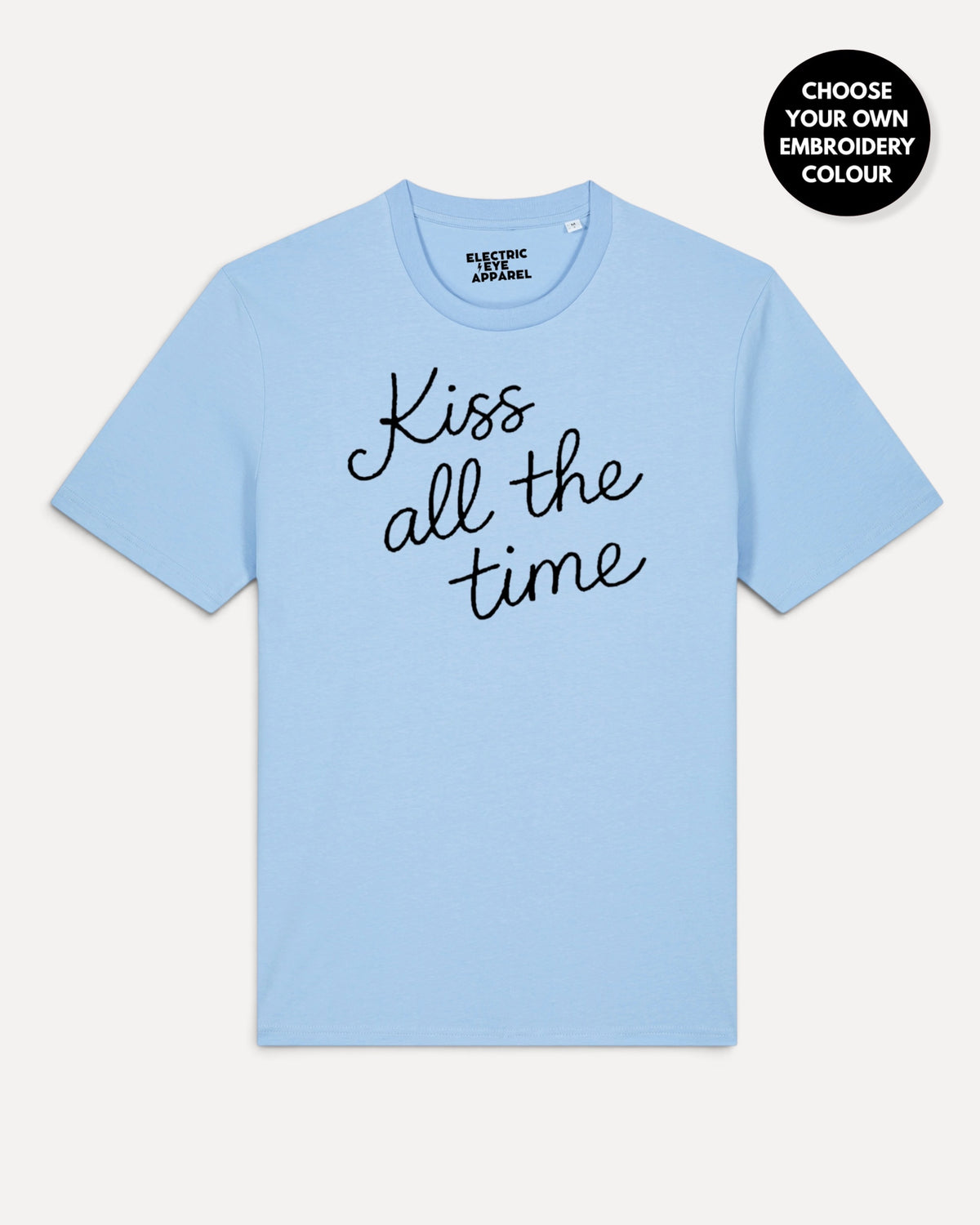 Men's 'KISS ALL THE TIME' embroidered premium organic classic fit 'Creator' t-shirt