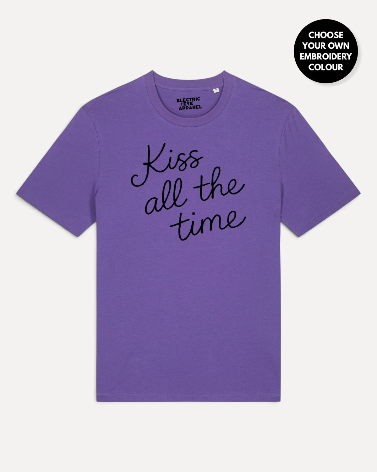 Men's 'KISS ALL THE TIME' embroidered premium organic classic fit 'Creator' t-shirt