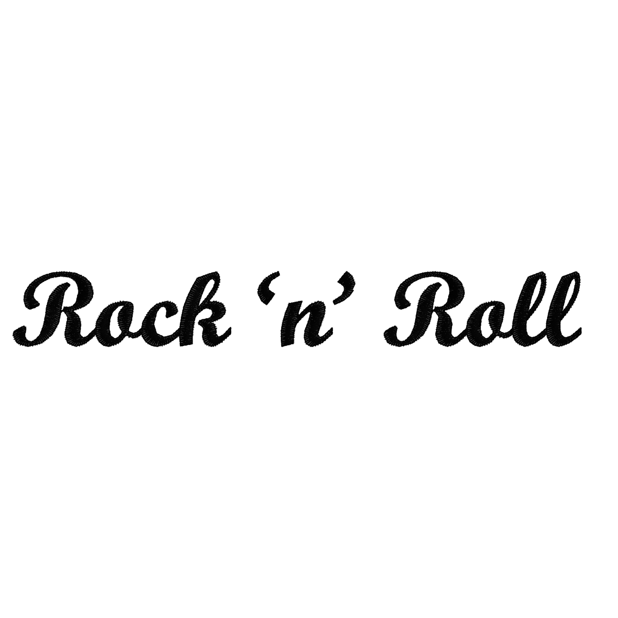 'ROCK 'N' ROLL' left chest embroidered premium organic women's 'Lol' polo