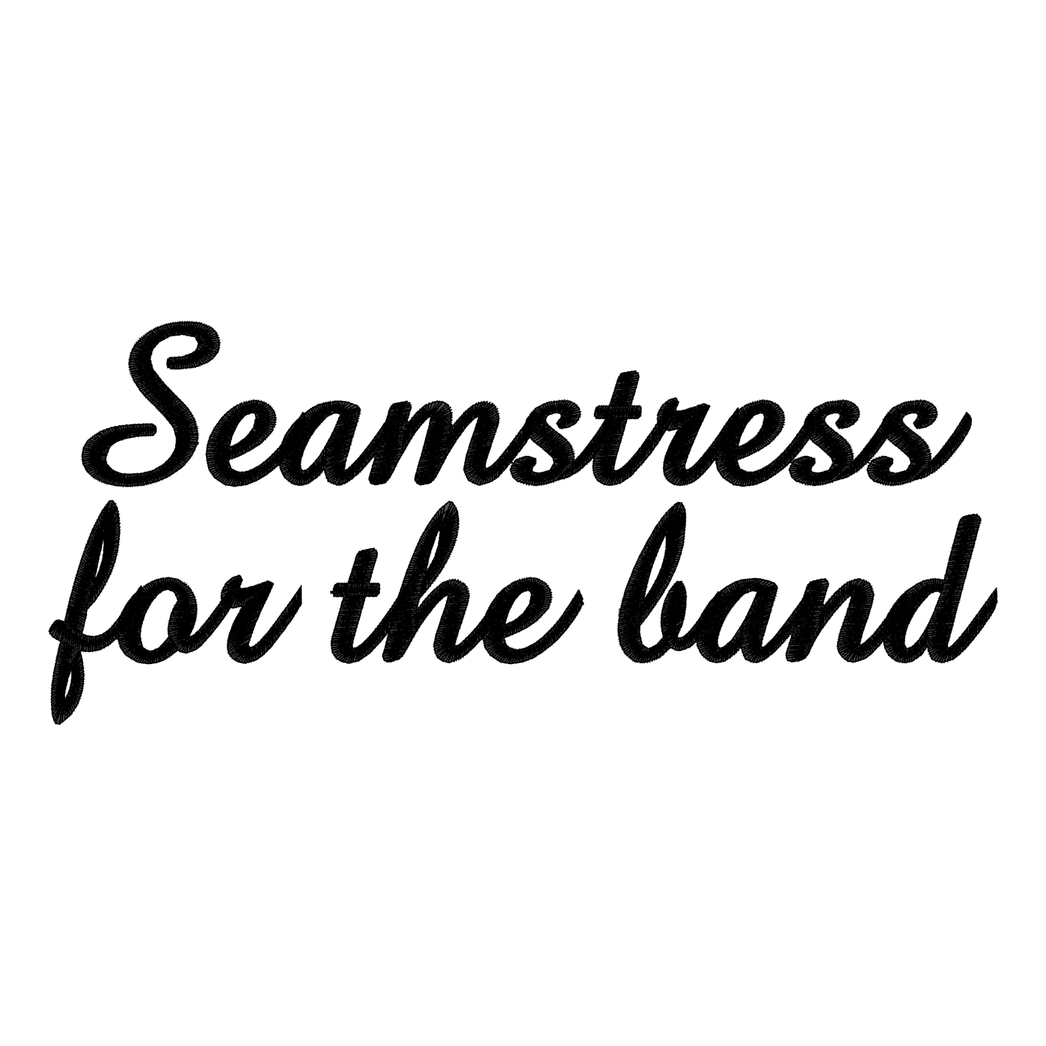 'SEAMSTRESS FOR THE BAND' left chest embroidered women's organic 'cropster' sweatshirt - inspired by Elton John, Tiny Dancer