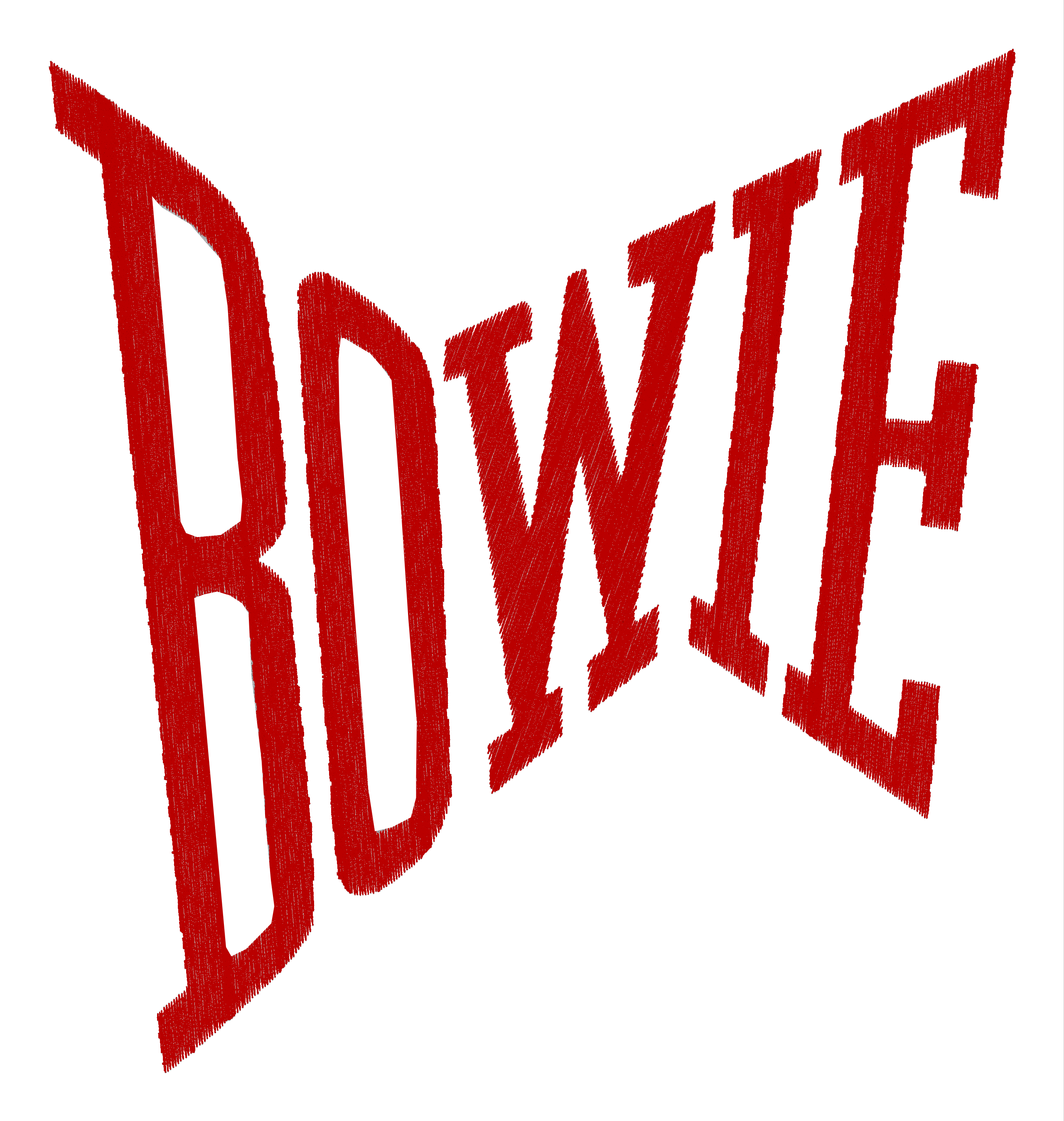 'BOWIE' embroidered organic women's raglan sleeve 'clara' sweatshirt