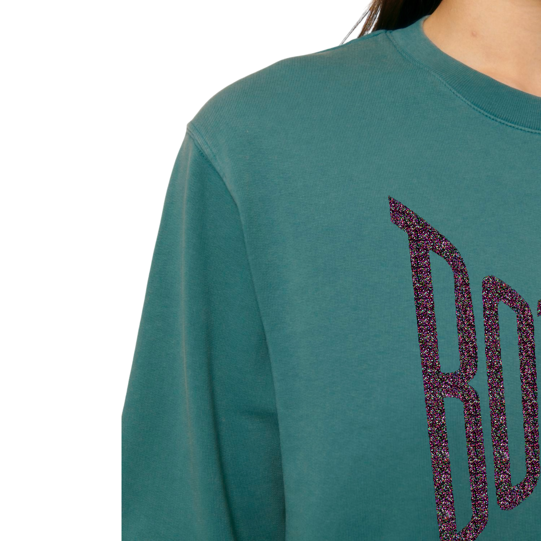 'SEÑOR. SUDADERA UNISEX DE ALGODÓN ORGÁNICO CON BORDADO "BLUE SKY"