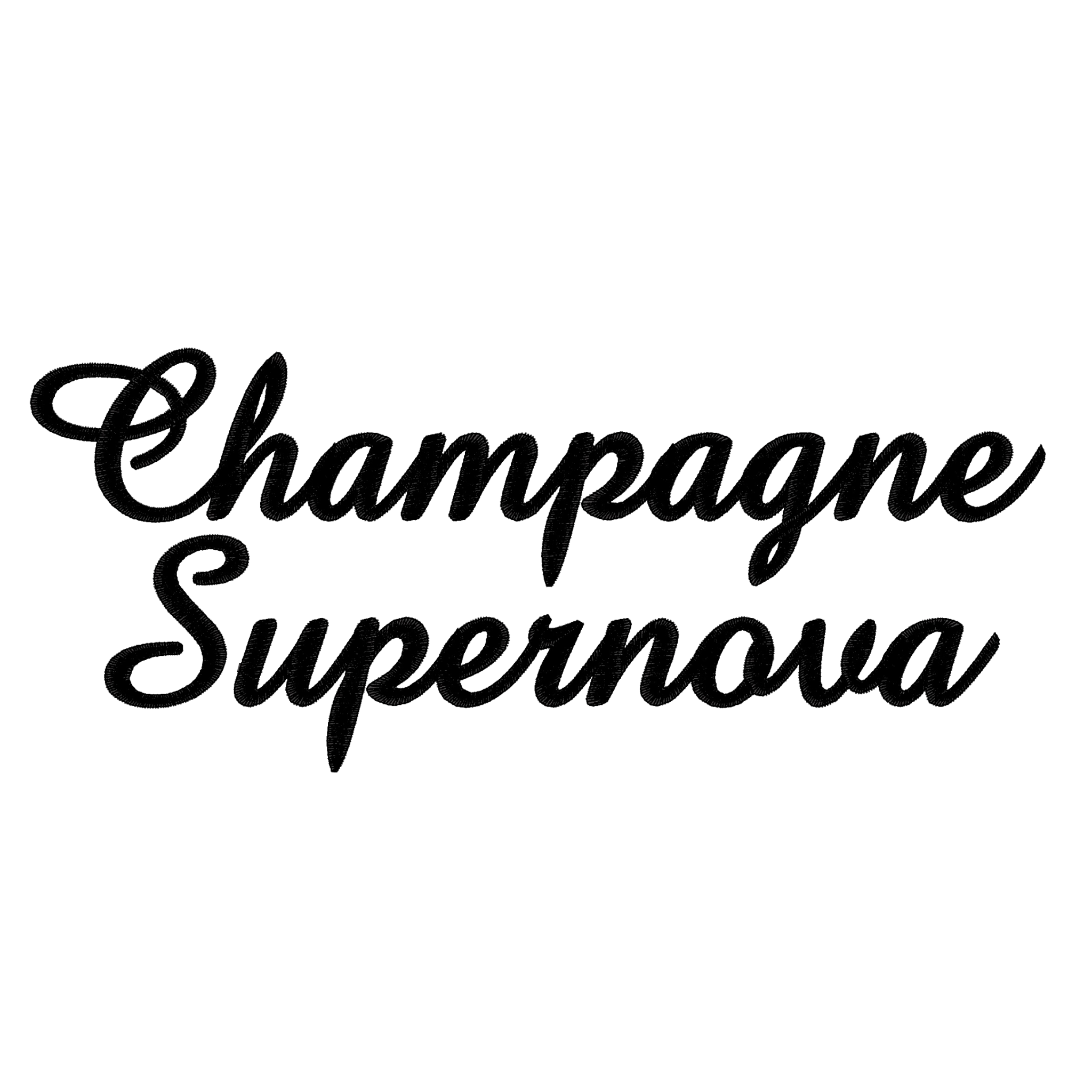CHAMPAGNE SUPERNOVA' left chest embroidered premium organic iconic mid-light women's 'serena' t-shirt - inspired by Oasis