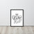 Framed 70s Elton John Mono Line Art Sketch Drawing - Premium Giclée Poster Print (white or black frame)