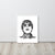 Framed 90s Liam Gallagher Wonderwall Mono Line Art Sketch Drawing - Premium Giclée Poster Print (white or black frame)