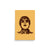 90s Liam Gallagher Wonderwall Mono Line Art Sketch Drawing - Premium Giclée Poster Print - Golden / Deep Red