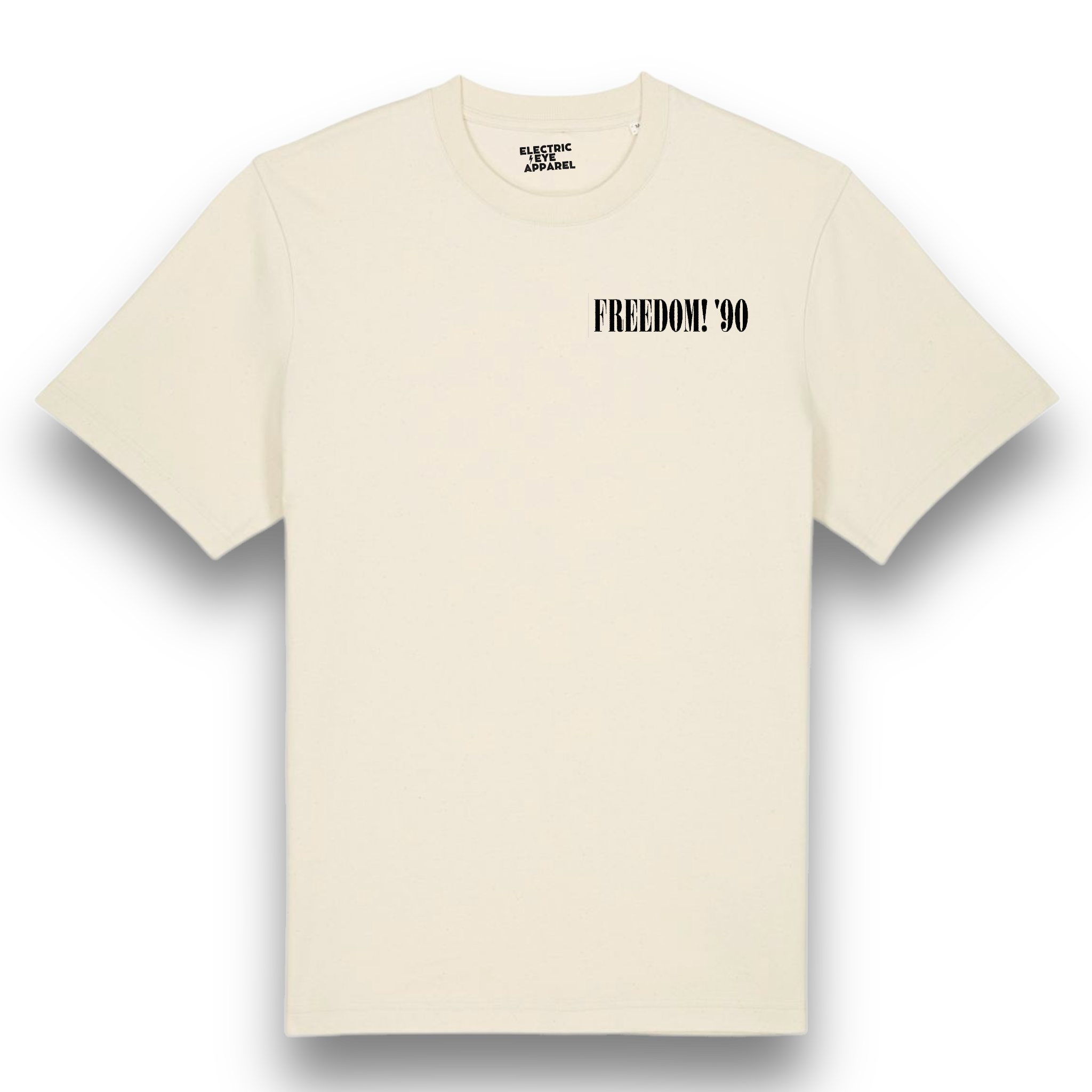 'FREEDOM! '90' left chest embroidered premium organic unisex heavy 'sparker 2.0' t-shirt - inspired by George Michael