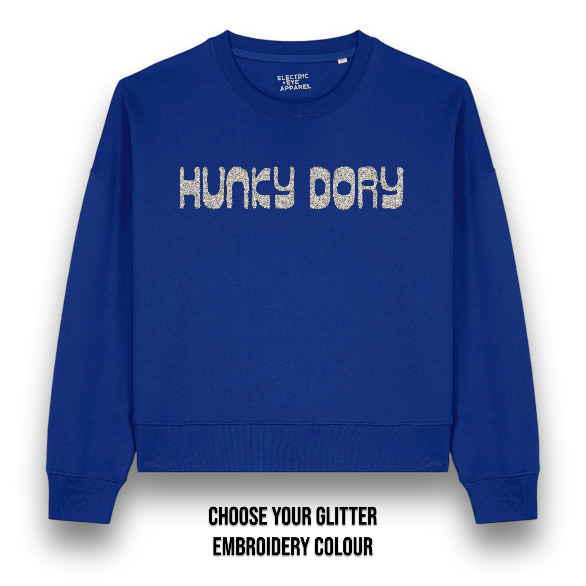 'SEÑOR. SUDADERA UNISEX DE ALGODÓN ORGÁNICO CON BORDADO "BLUE SKY"