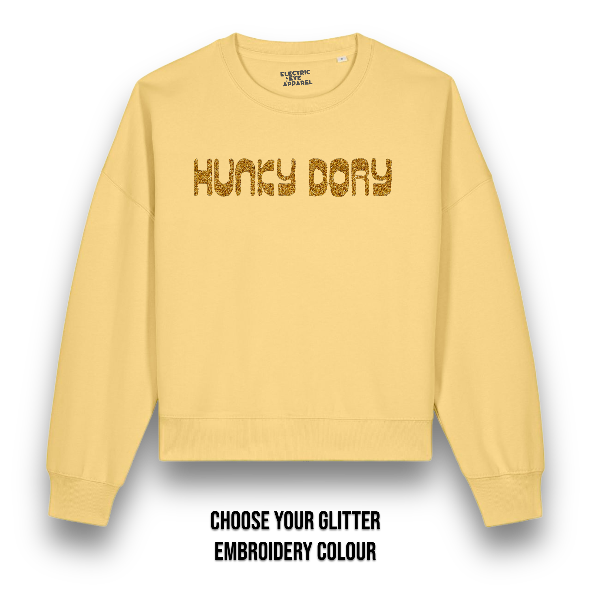 'SEÑOR. SUDADERA UNISEX DE ALGODÓN ORGÁNICO CON BORDADO "BLUE SKY"