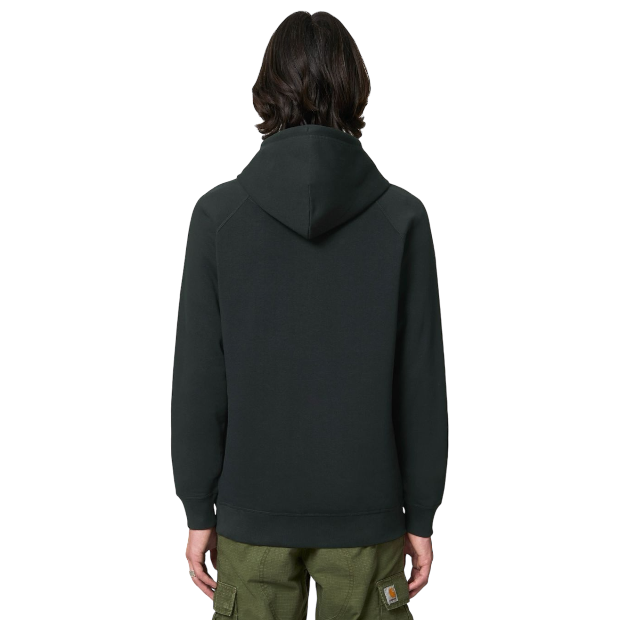 'MUSIC IS POWER' embroidered organic unisex side pocket 'sider' hoodie