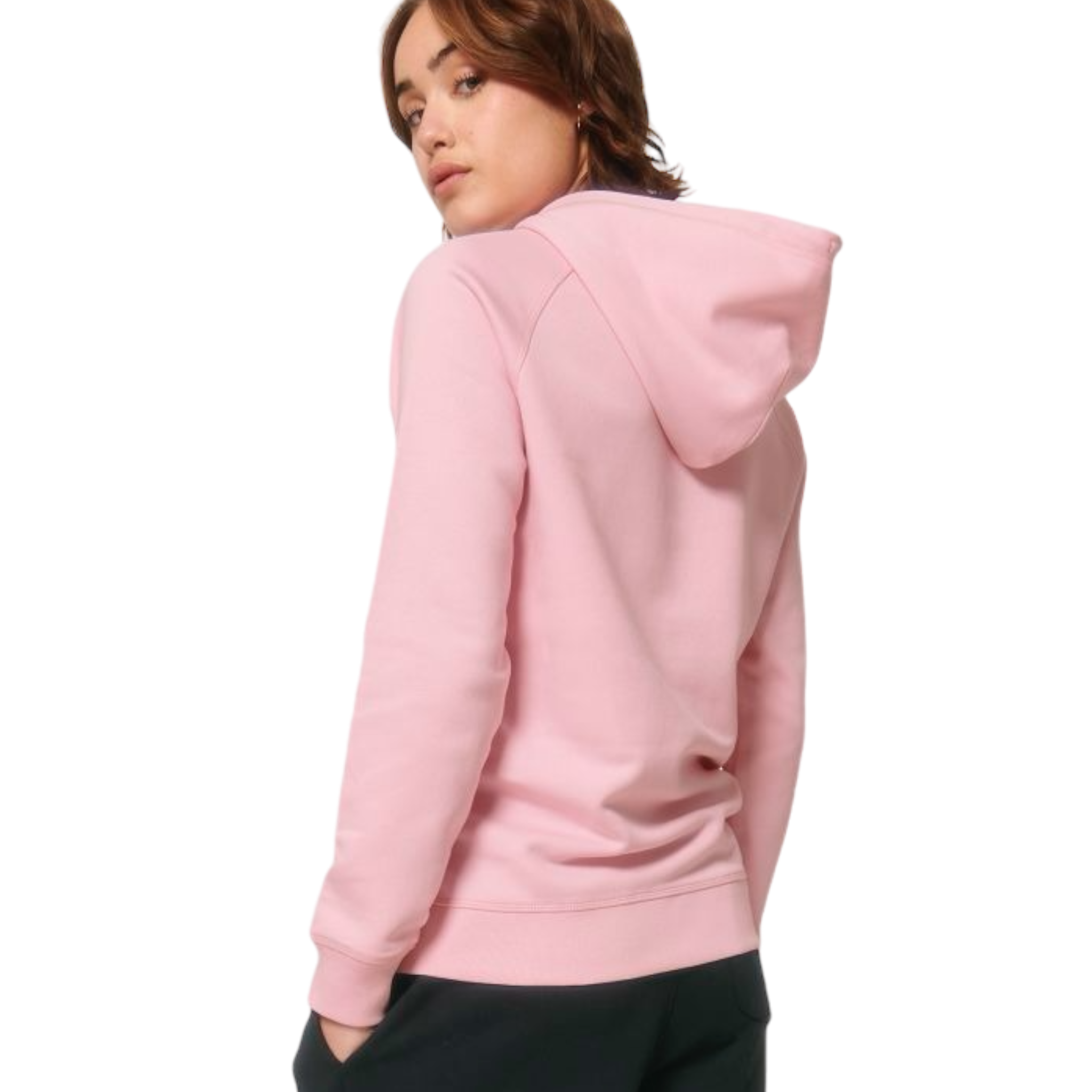 'MUSIC IS POWER' embroidered organic unisex side pocket 'sider' hoodie