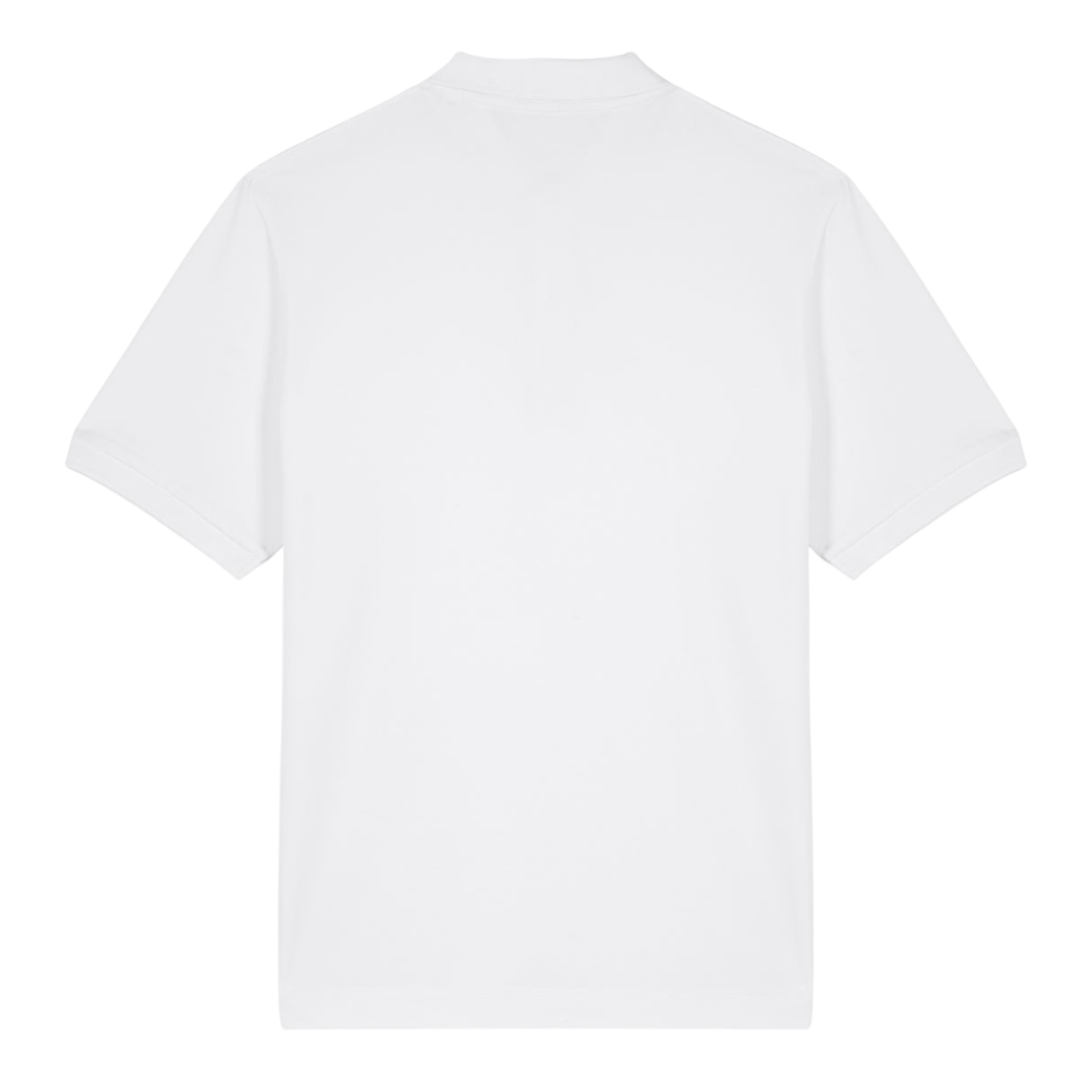 'ROCK 'N' ROLL' left chest embroidered premium organic unisex pique 'Stanley' polo