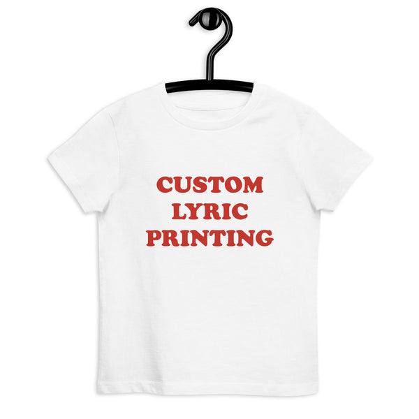 CUSTOM create designs with your own favourite lyrics Electric Eye