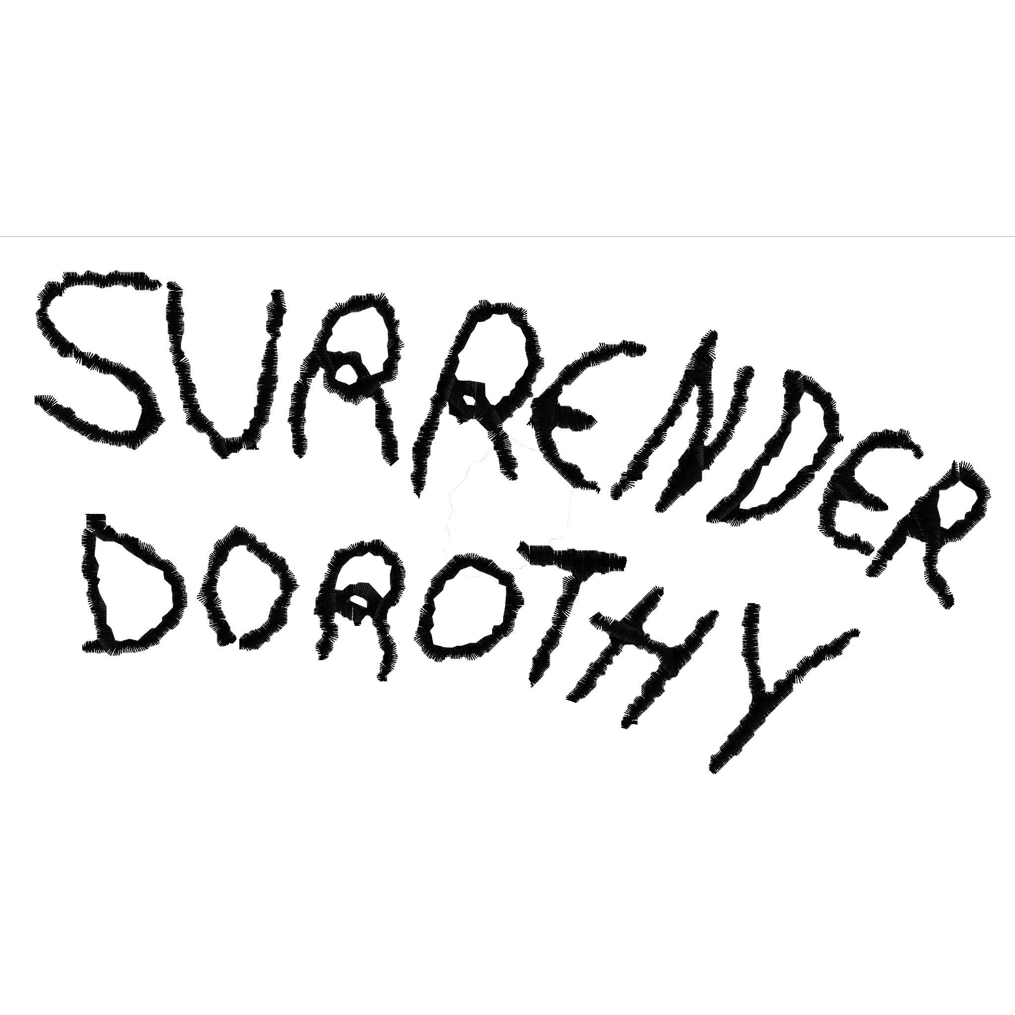 'SURRENDER DOROTHY' embroidered organic cotton iconic unisex 'changer' sweatshirt - inspired by Wizard Of Oz