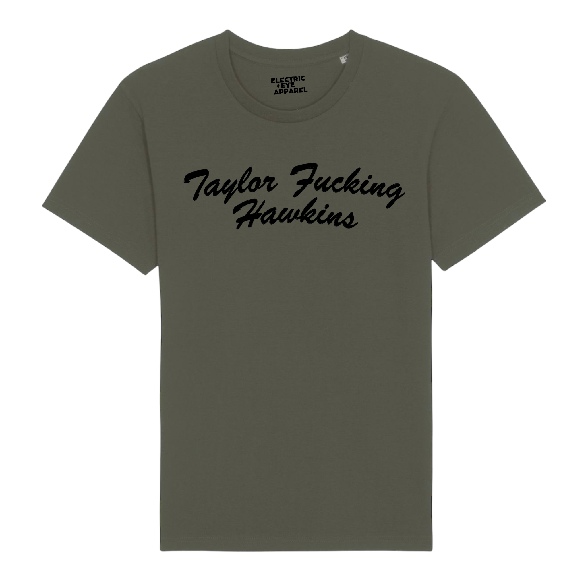 'TAYLOR F*CKING HAWKINS' embroidered premium organic iconic unisex 'rocker' t-shirt