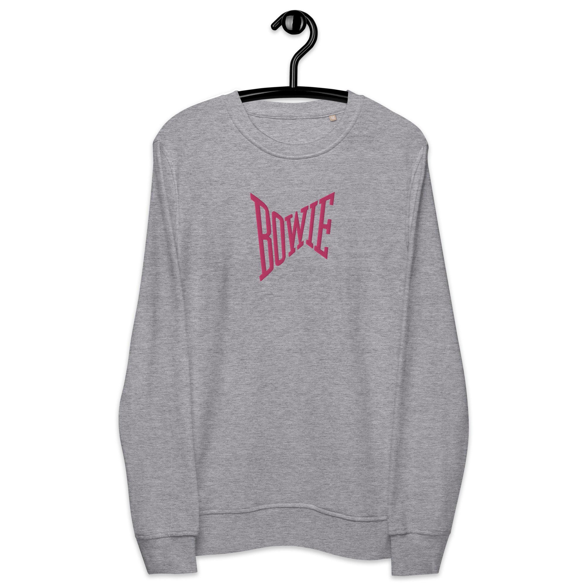 Bowie Fame Era - Premium Embroidered Unisex organic sweatshirt - Pink Thread