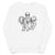 Vintage Style 70s Elton John Mono Line Art Sketch - Premium Printed Unisex organic cotton sweatshirt (black print)