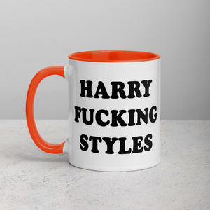 HARRY F*CKING STYLES Printed Mug with optional inside colour