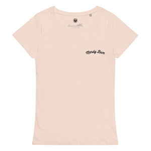 MARDY BUM Left Chest Embroidered Women's Fitted Organic T-shirt (more colours)