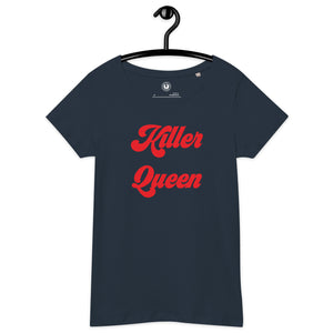 KILLER QUEEN Printed Women’s basic organic t-shirt - red text