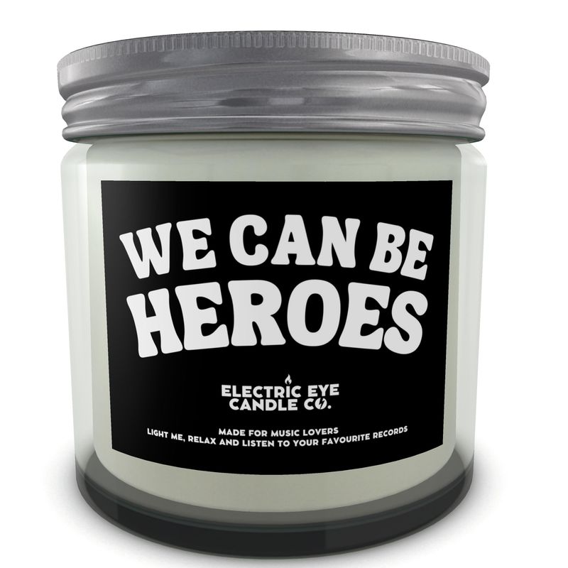 'WE CAN BE HEROES' Natural Soy Wax Candle Set in Jar (250ml & 120ml)