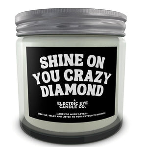 'SHINE ON YOU CRAZY DIAMOND' Natural Soy Wax Candle Set in Jar (250ml & 120ml)