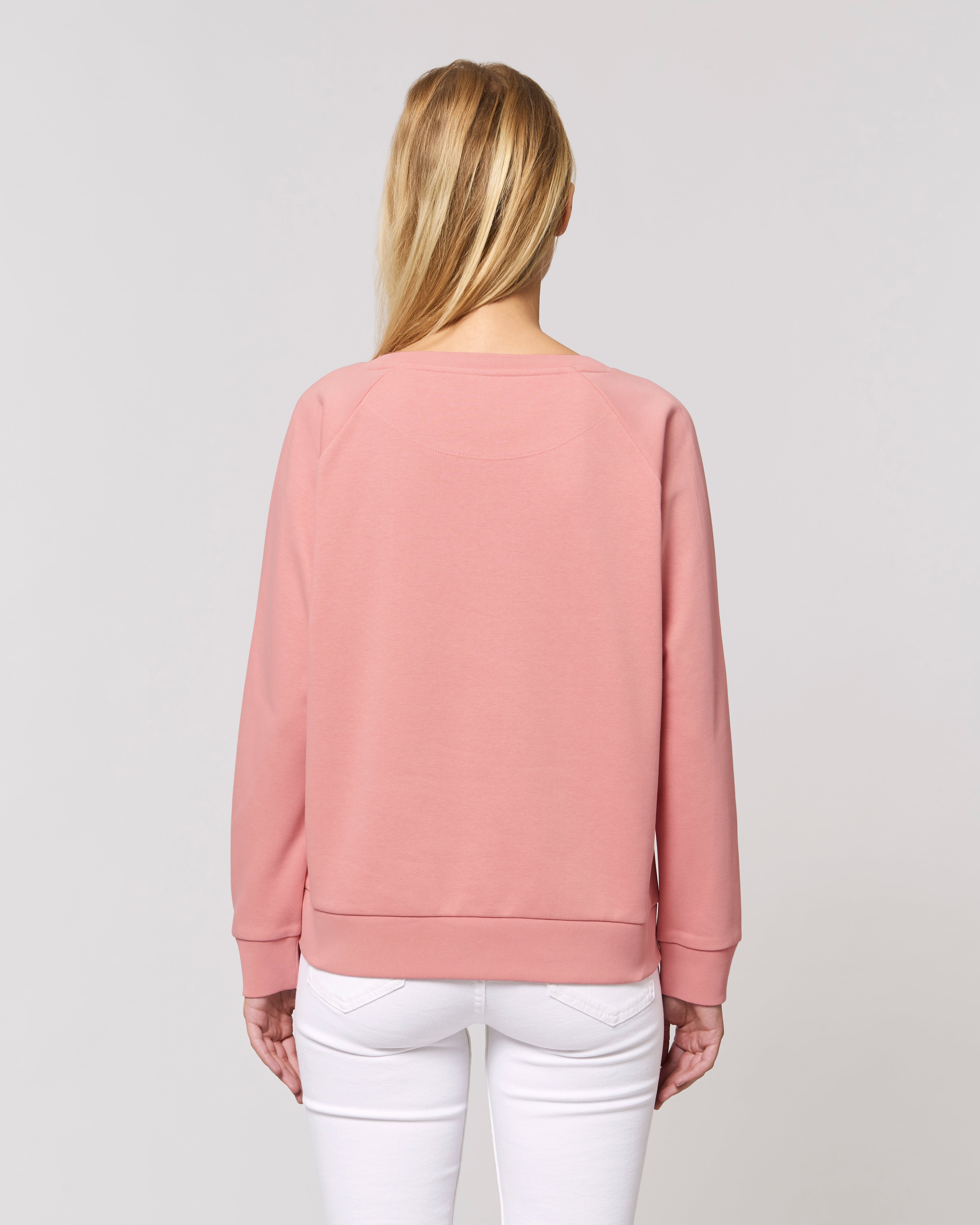 'CARELESS WHISPER' embroidered organic relaxed fit women's raglan 'dazzler' sweatshirt - inspired by George Michael