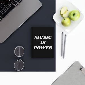 MUSIC IS POWER Hard Backed Journal