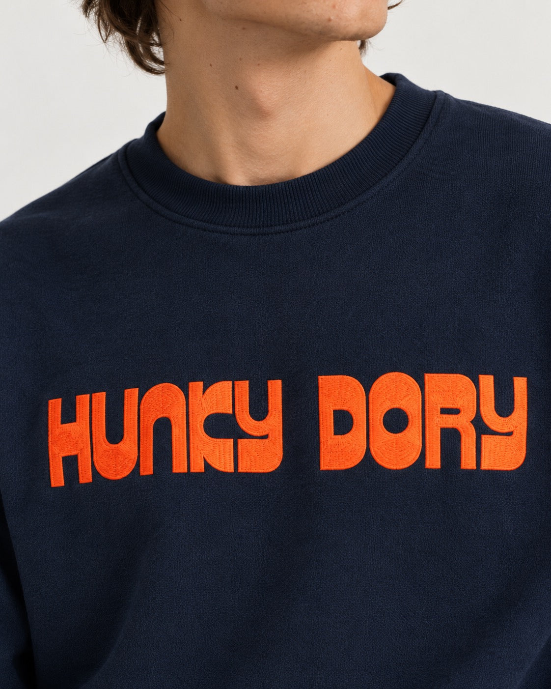 Men's 'HUNKY DORY' embroidered organic 'Matcher' sweatshirt