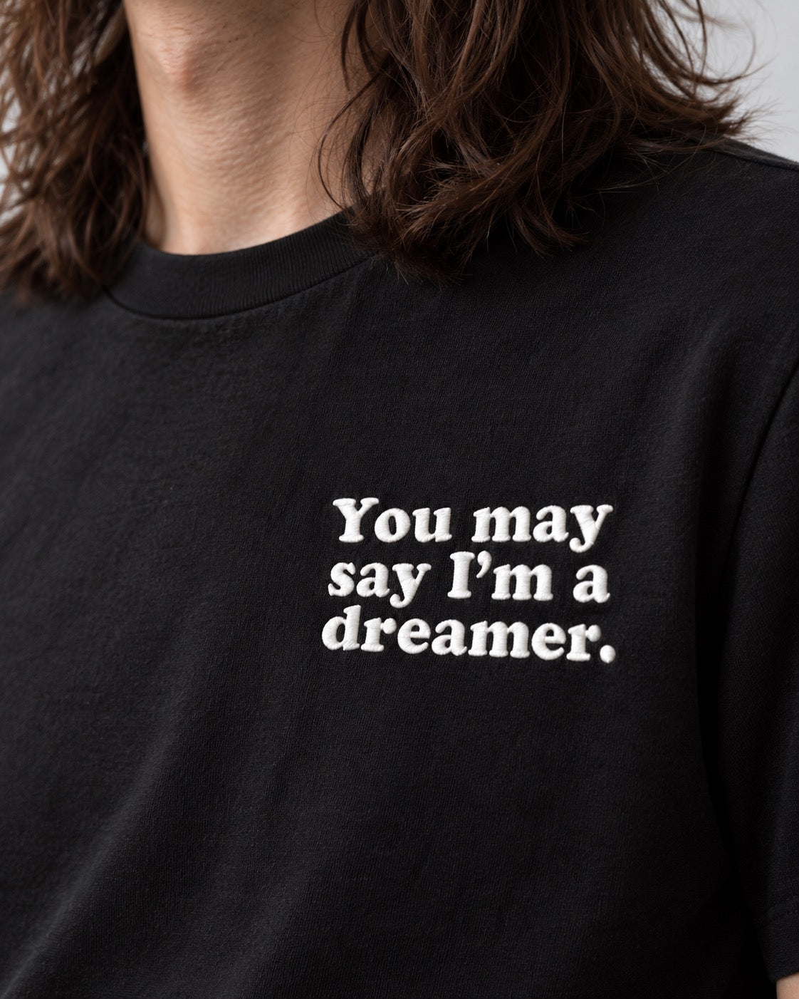 Men's 'YOU MAY SAY I'M A DREAMER' left chest embroidered premium organic classic fit 'Creator' t-shirt