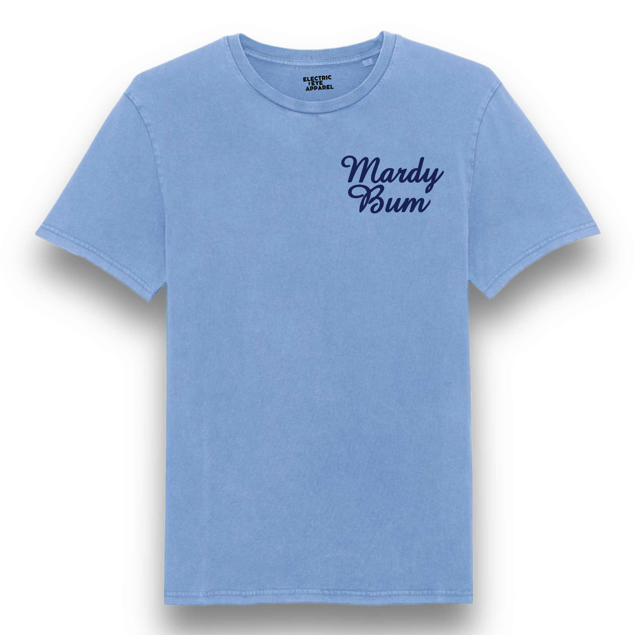 'MARDY BUM' left chest embroidered premium organic vintage aged unisex 'creator' t-shirt - inspired by Arctic Monkeys