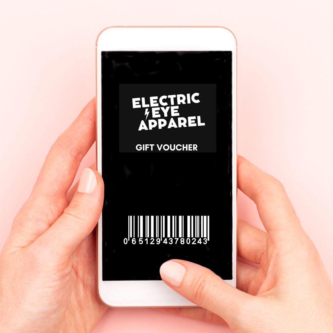 Tarjeta de regalo para ropa eléctrica para ojos 